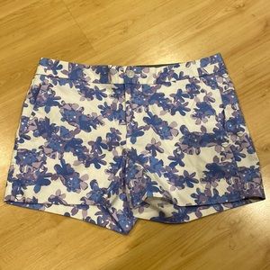 Banana Republic blue floral shorts, size 4, Hampton Fit